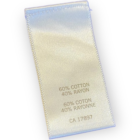 2for$30 BANANA REPUBLIC Royal Blue 3/4 Sleeve Button Detail Top Size Large - Picture 10 of 10